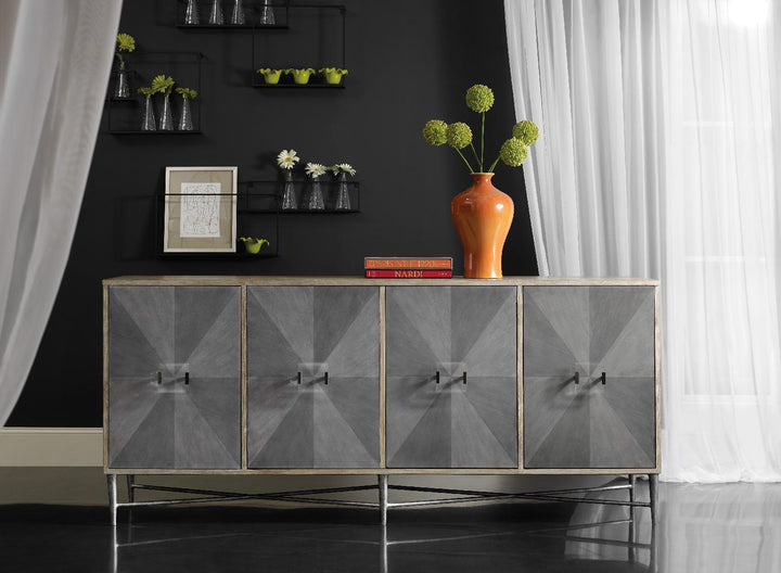 American Home Furniture | Hooker Furniture - Melange Zola Four-Door Credenza