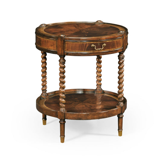 Jonathan Charles Regency Style Mahogany Round Side Table ACCENT TABLES