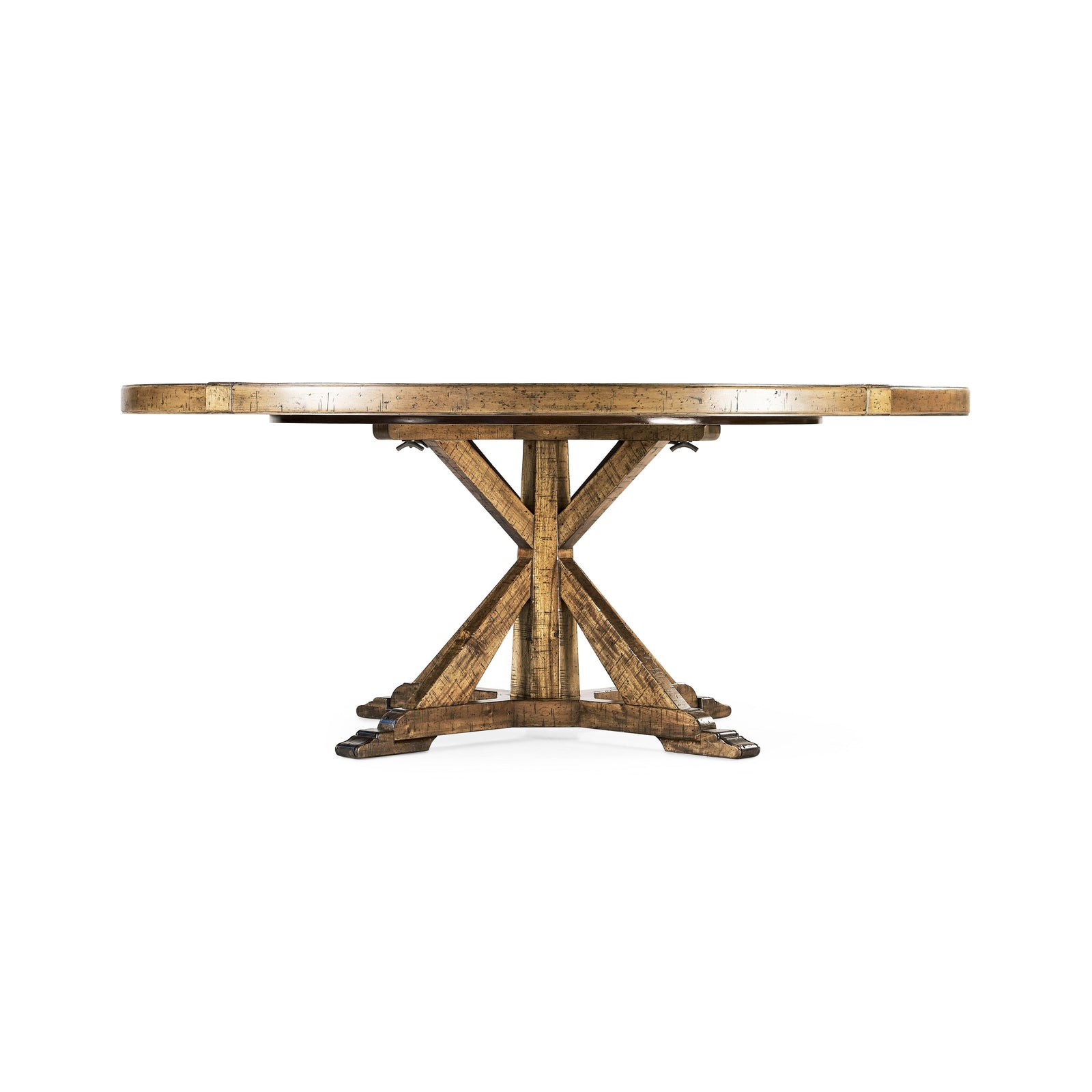 Jonathan Charles Casually Country Round 72" Solid Wood Dining Table DINING TABLES