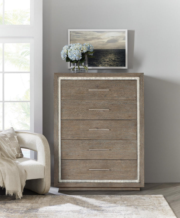 American Home Furniture | Hooker Furniture - Serenity Five Drawer Chest