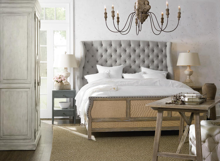 American Home Furniture | Hooker Furniture - Boheme Bon Vivant De-Constructed Upholstered Bed