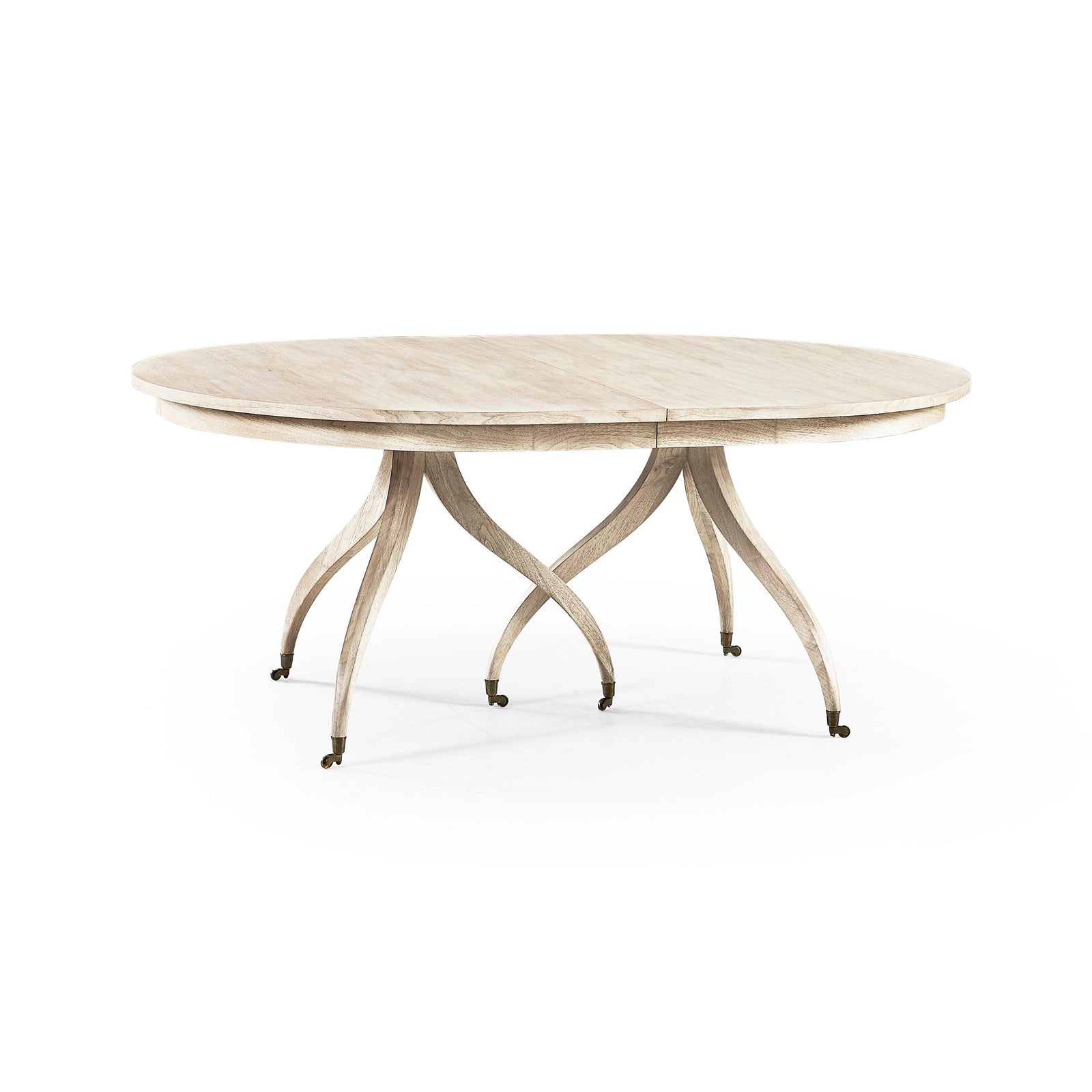 Jonathan Charles Timeless Solar Spider Leg Dining Table in Bleached Walnut DINING TABLES