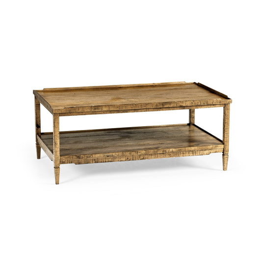 Jonathan Charles Casual Accents Distressed Coffee Table COFFEE TABLES