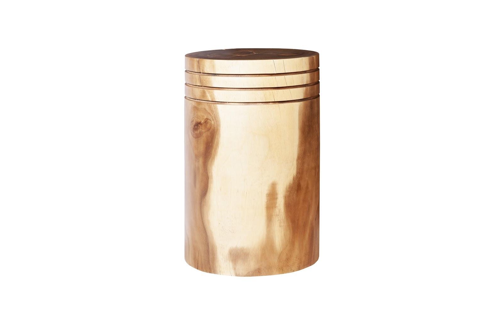 Phillips Collection Groove Pedestal, Round ACCENT TABLES