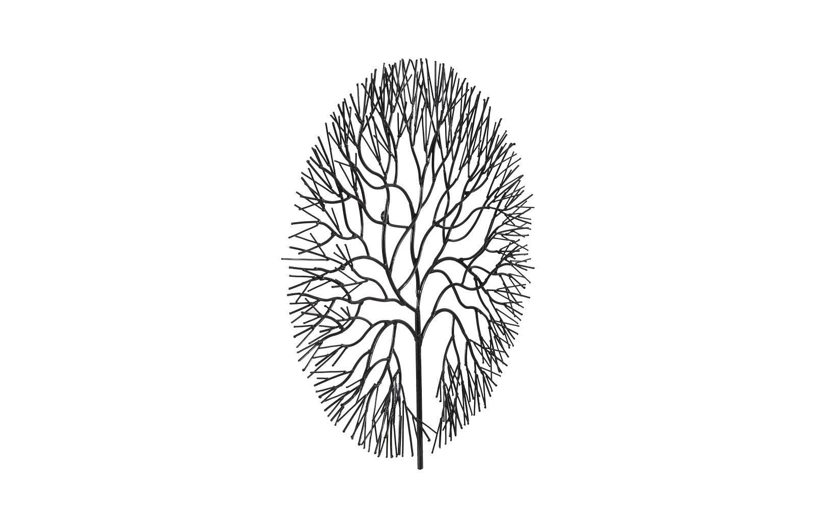Phillips Collection Wire Tree Wall Art, Medium, Circle, Metal, Black WALL ACCENTS