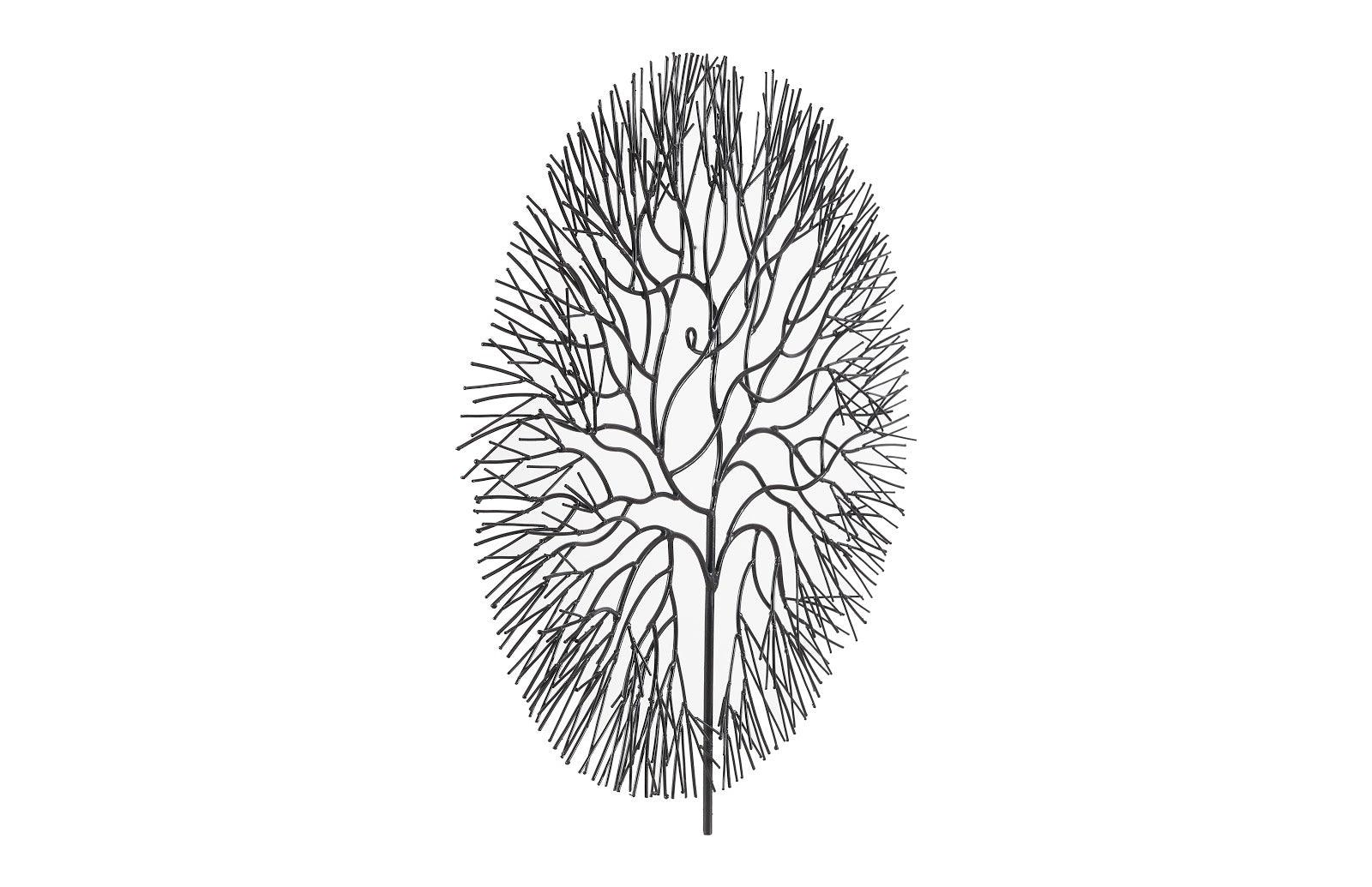 Phillips Collection Wire Tree Wall Art, Large, Circle, Metal, Black WALL ACCENTS