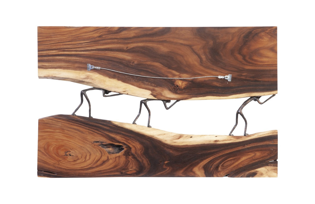Atlas River Wall Panel, Chamcha Wood/Metal, Natural - Phillips Collection - AmericanHomeFurniture