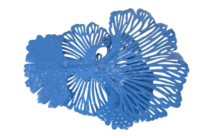 Flower Wall Art, Small, Blue, Metal - Phillips Collection - AmericanHomeFurniture