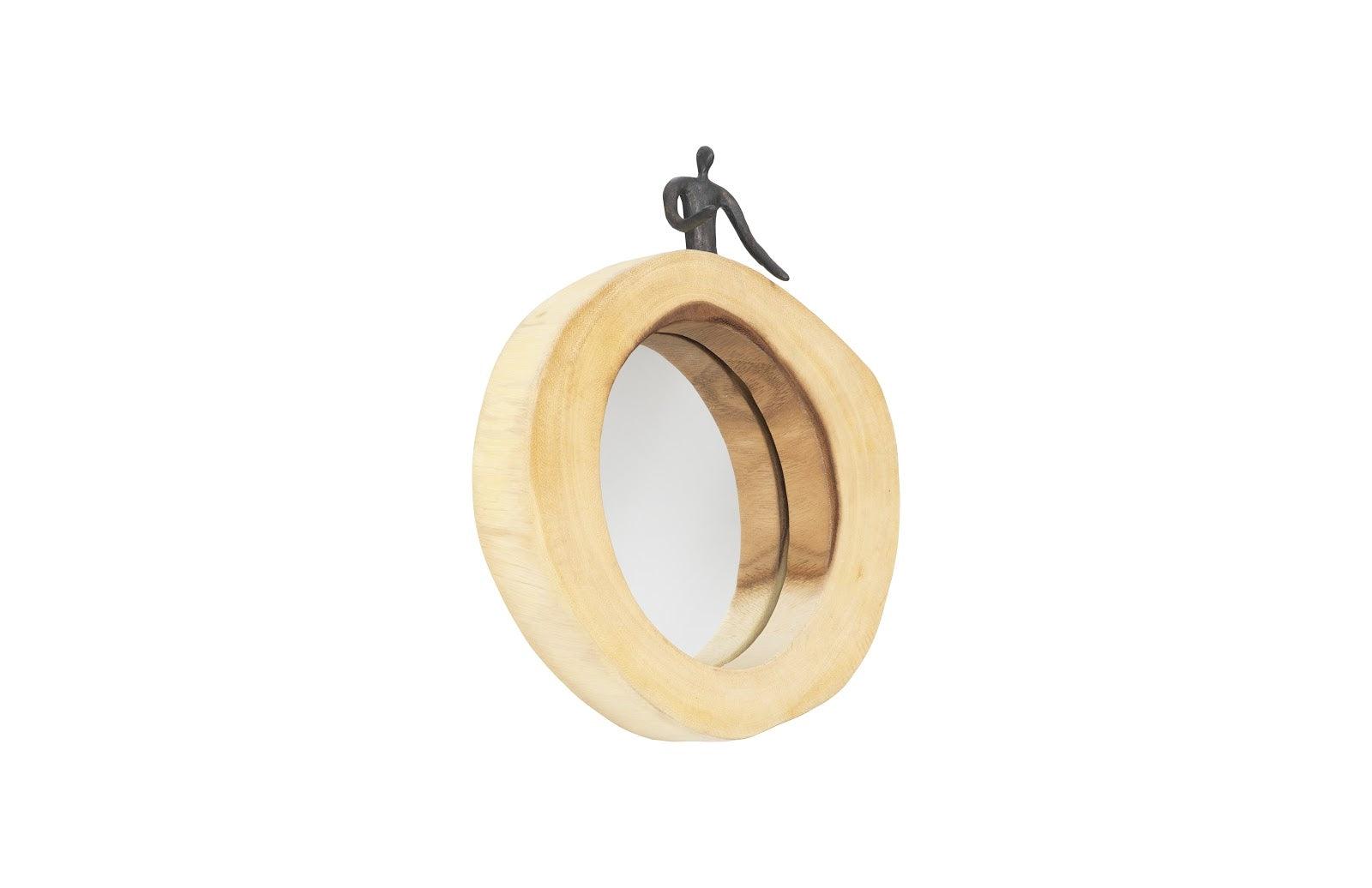 Phillips Collection Atlas Cross Cut Mirror, Small, Half Man, Right WALL MIRRORS