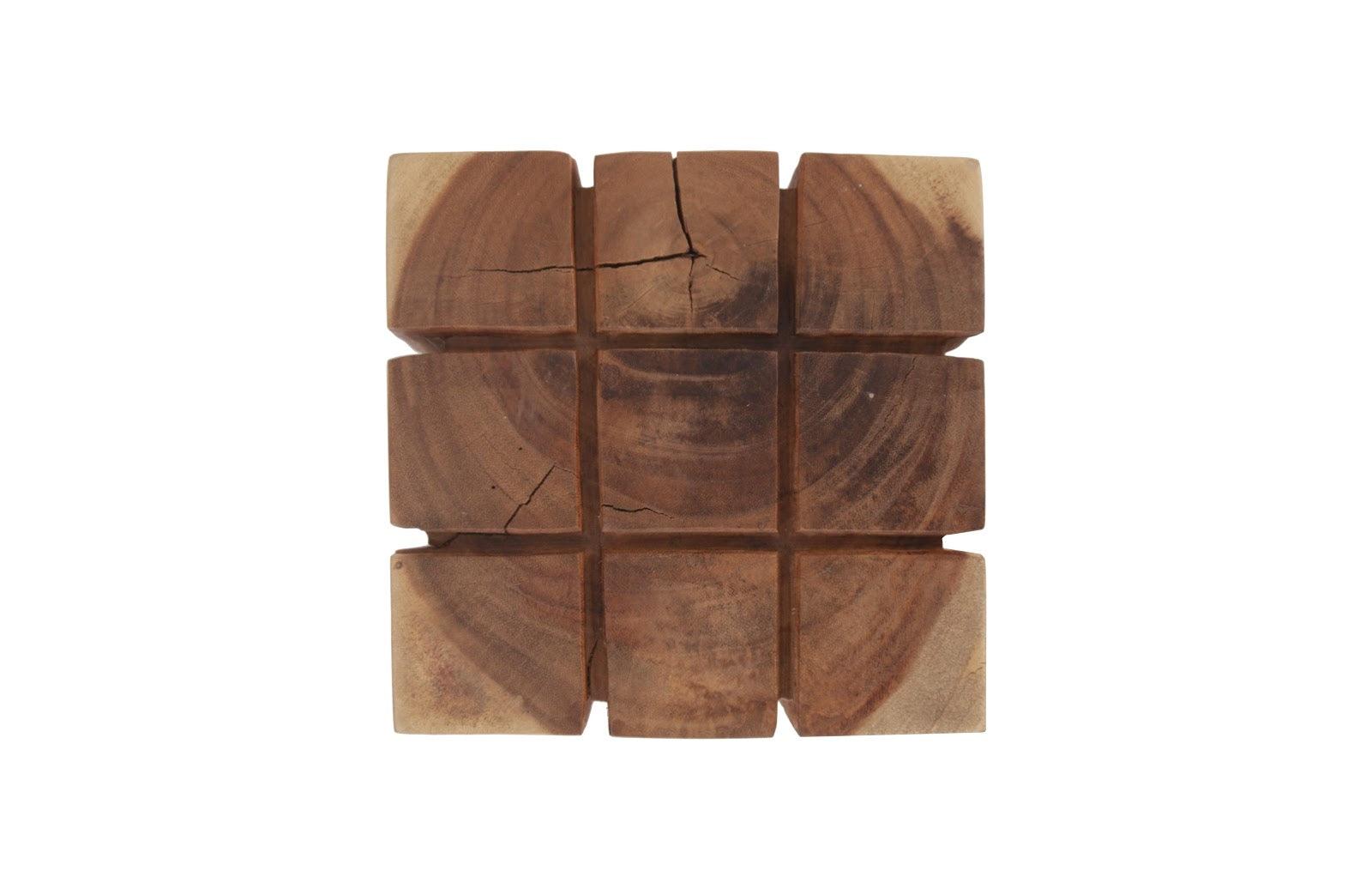 Phillips Collection Cubed Stool, Natural OTTOMANS, POUFS, + STOOLS