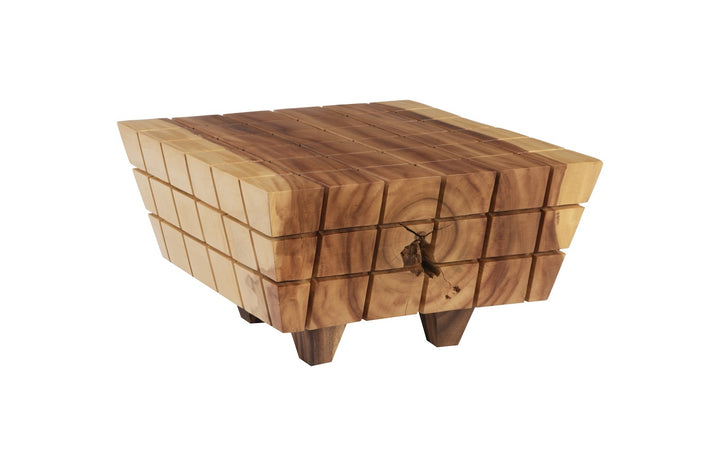 Cubed Coffee Table, Natural - Phillips Collection - AmericanHomeFurniture