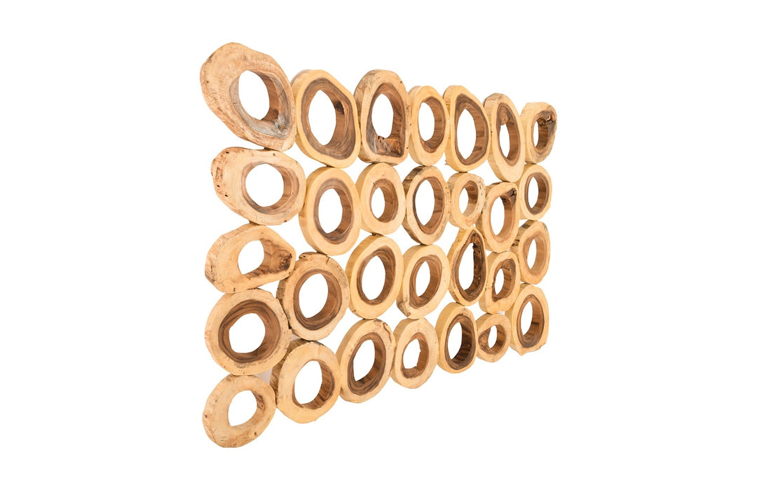 Chuleta Rings Wall Art, Chamcha Wood, Rectangular - Phillips Collection - AmericanHomeFurniture