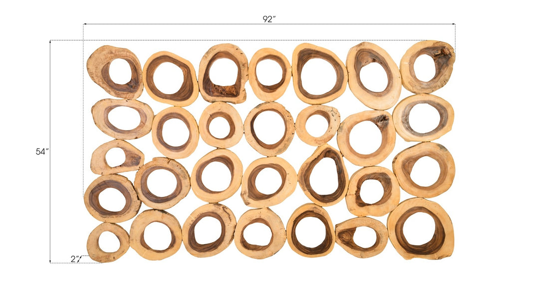 Chuleta Rings Wall Art, Chamcha Wood, Rectangular - Phillips Collection - AmericanHomeFurniture