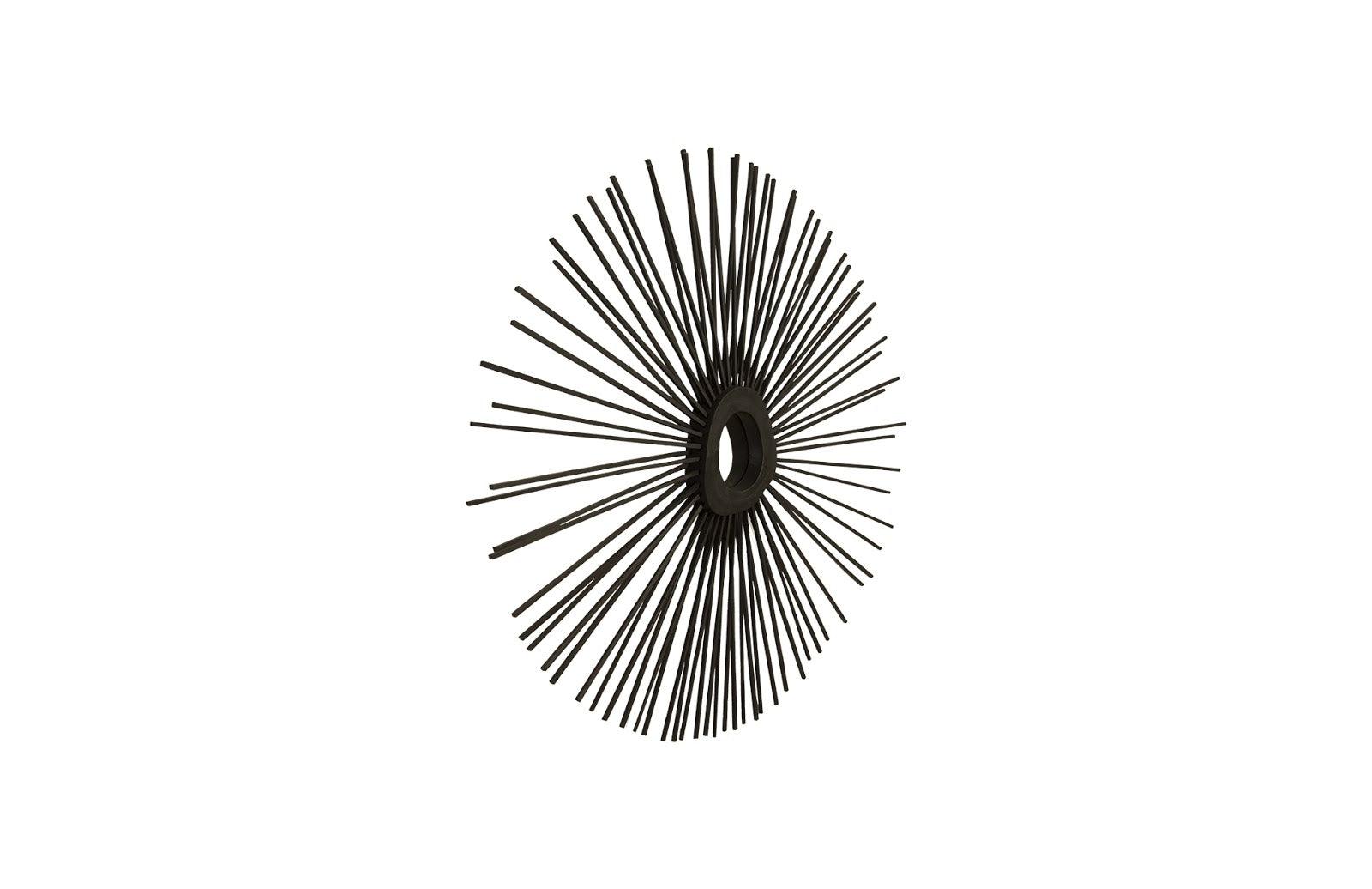 Phillips Collection Spoke Mirror, Burnt, Round WALL MIRRORS