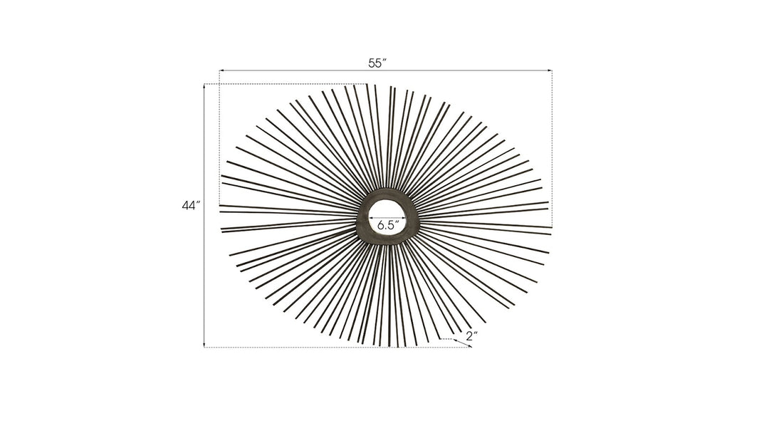 Spoke Mirror, Burnt, Round - Phillips Collection - AmericanHomeFurniture