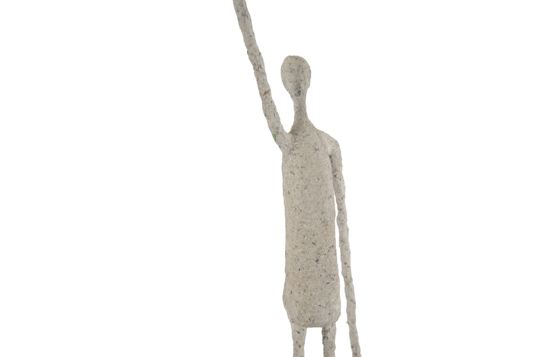 Human Sculpture, One Arm Up, Paper Mache - Phillips Collection - AmericanHomeFurniture