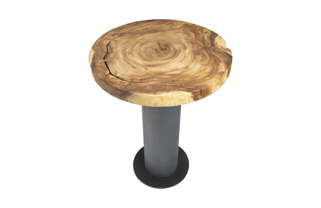 Concrete Bar Table, Chamcha Wood Top - Phillips Collection - AmericanHomeFurniture