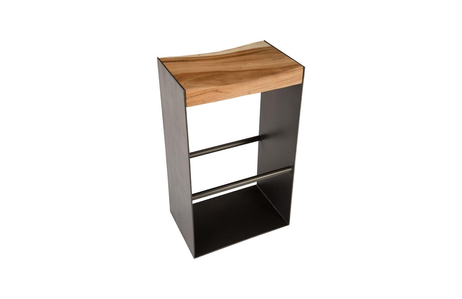 Iron Frame Bar Stool - Thumbnail 3