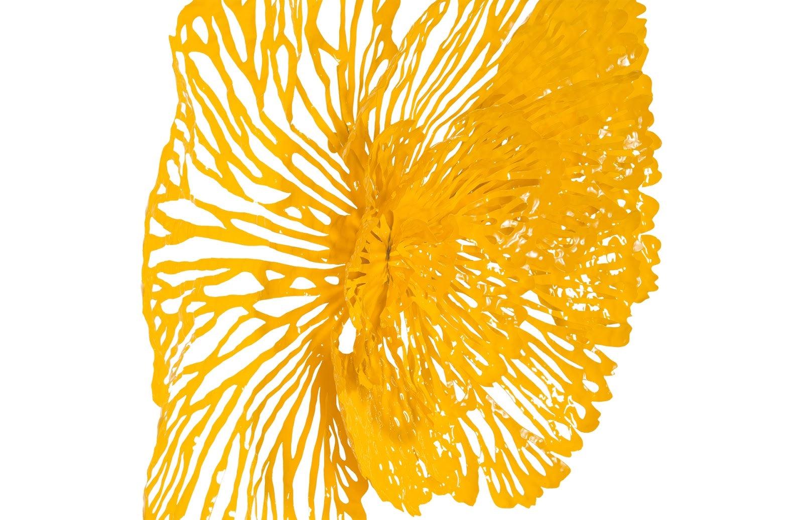 Flower Wall Art, Medium, Dandelion, Metal - Thumbnail 2