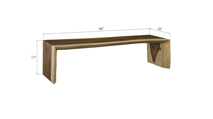 Waterfall Bench - Phillips Collection - AmericanHomeFurniture