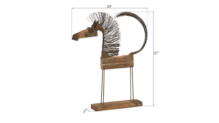 Wire Horse Sculpture, SM Body - Phillips Collection - AmericanHomeFurniture