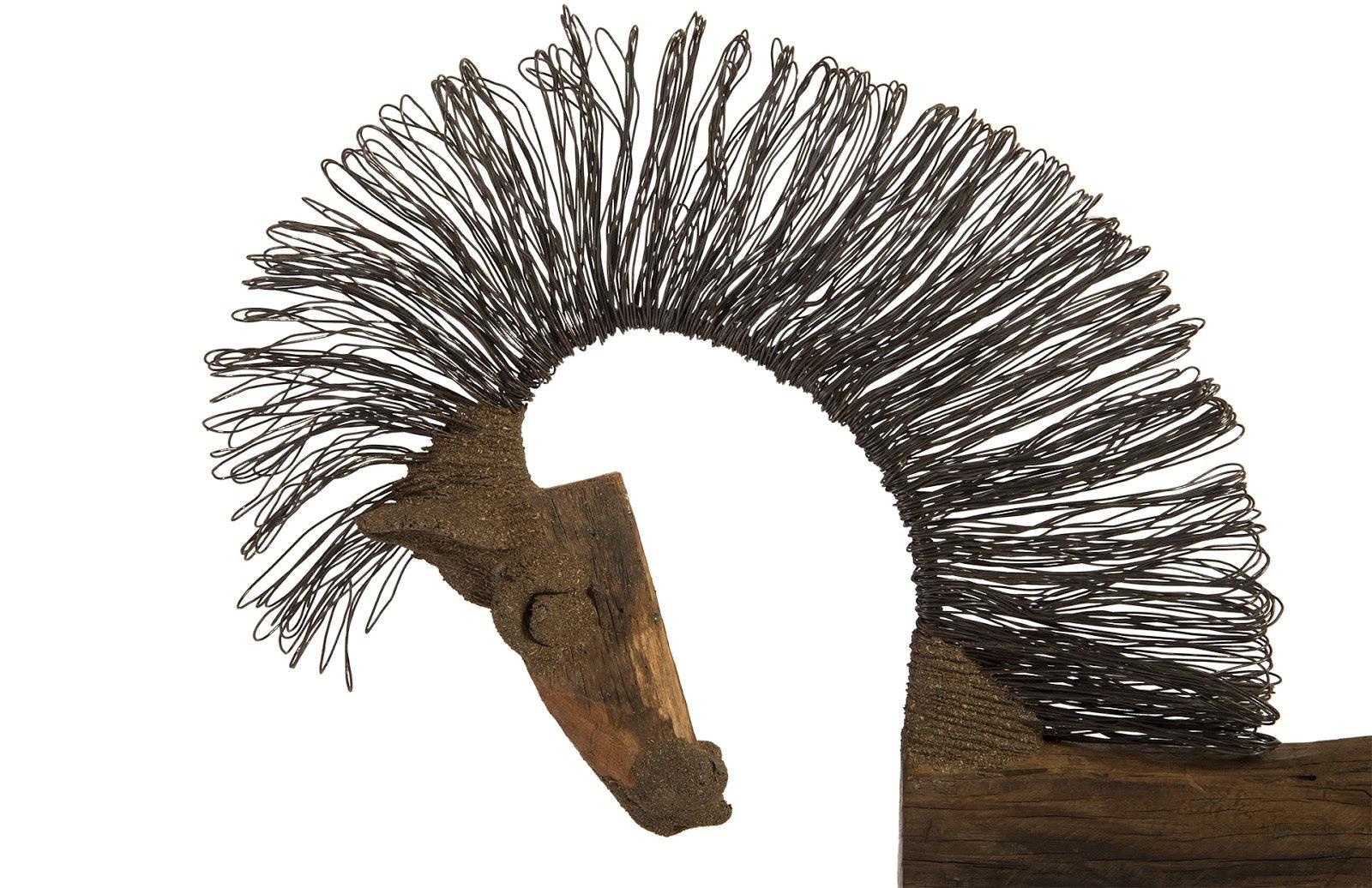 Phillips Collection Wire Horse Sculpture, Long Body DECORATIVE OBJECTS