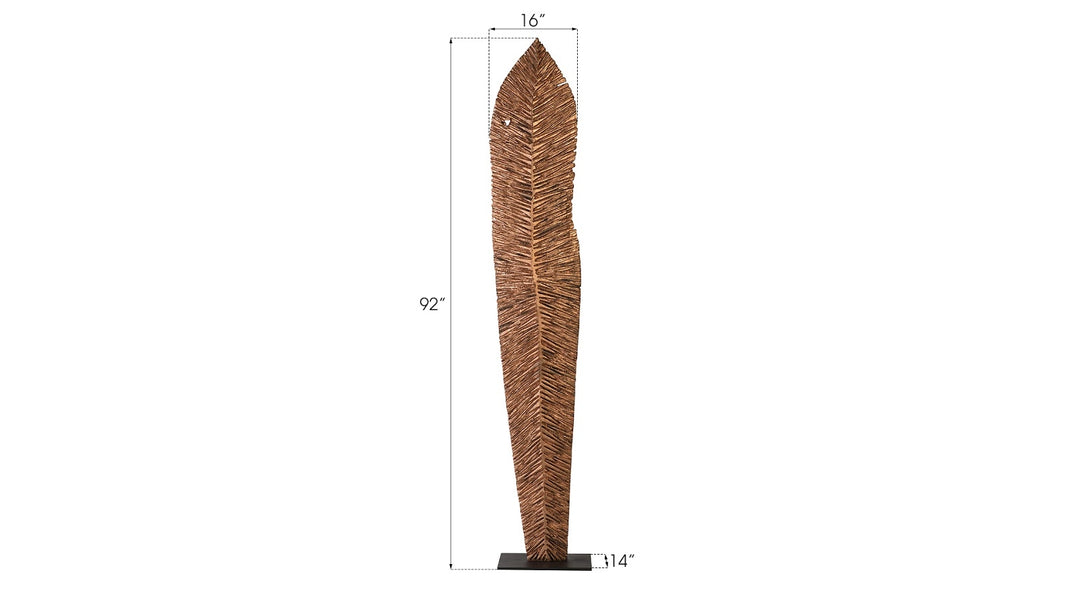 Carved Leaf on Stand, Copper Leaf, XL - Phillips Collection - AmericanHomeFurniture
