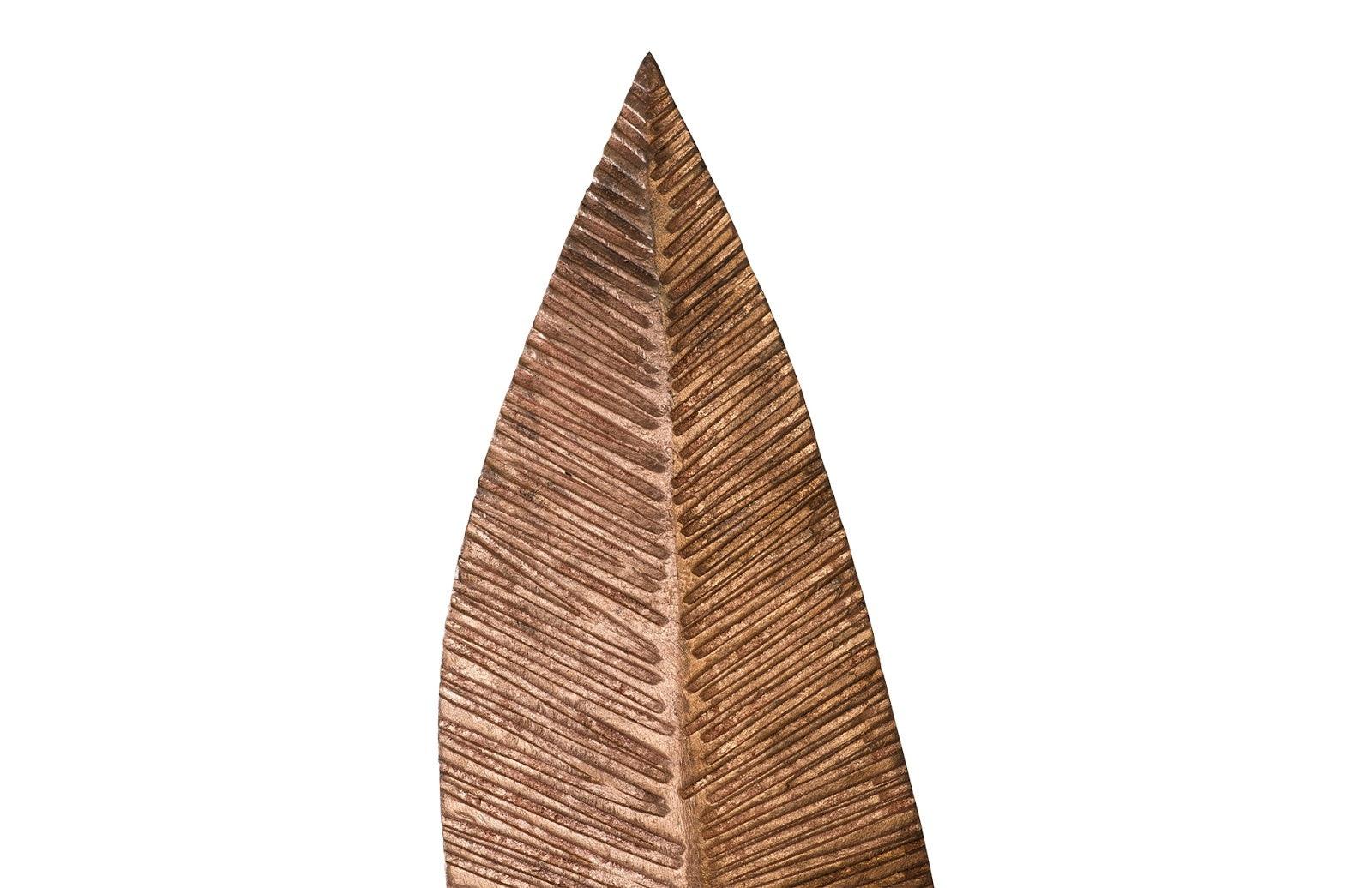 Phillips Collection Carved Leaf on Stand, Copper Leaf, MD DECORATIVE OBJECTS
