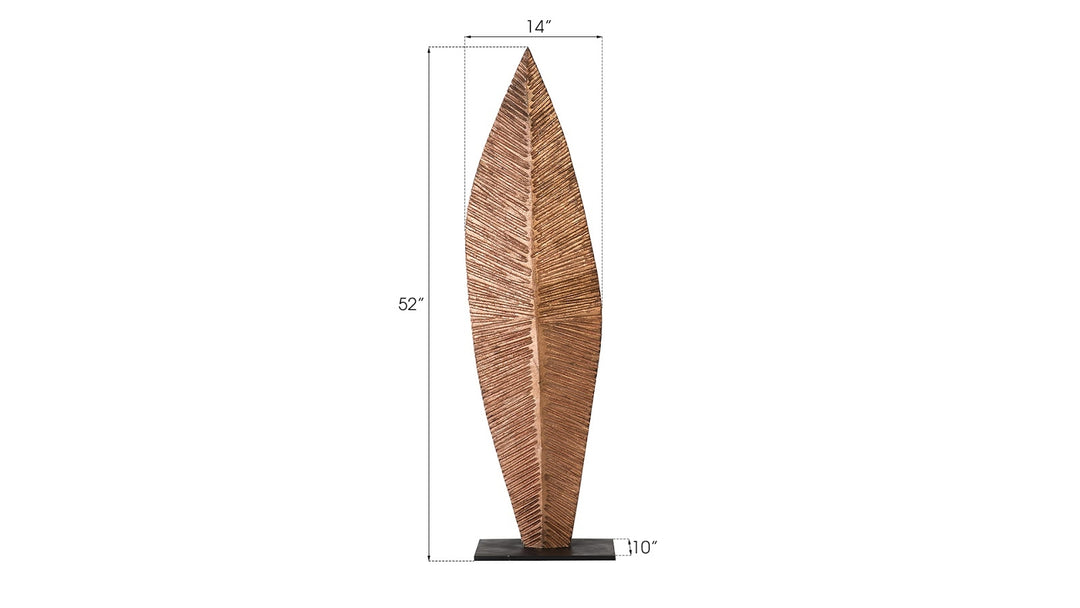 Carved Leaf on Stand, Copper Leaf, MD - Phillips Collection - AmericanHomeFurniture