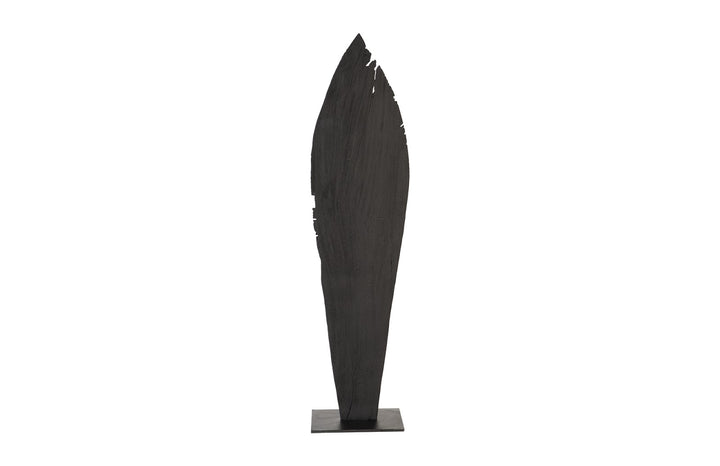 Carved Leaf on Stand, Burnt, LG - Phillips Collection - AmericanHomeFurniture