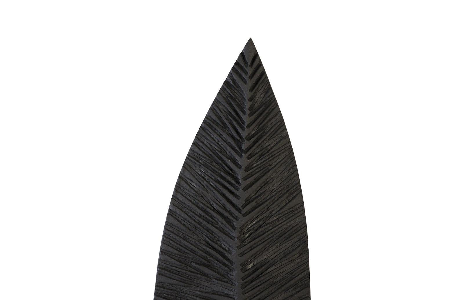 Phillips Collection Carved Leaf on Stand, Burnt, MD DECORATIVE OBJECTS