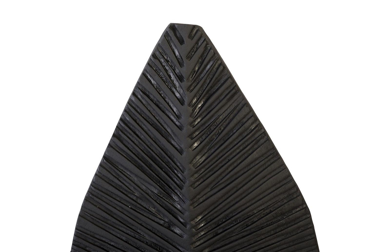 Phillips Collection Carved Leaf on Stand, Burnt, SM DECORATIVE OBJECTS