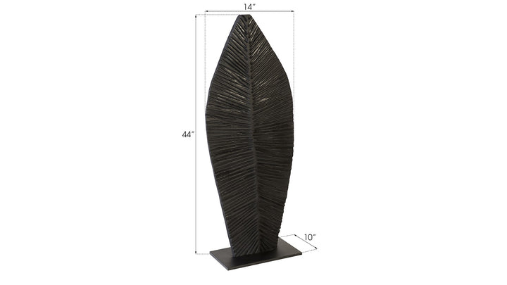 Carved Leaf on Stand, Burnt, SM - Phillips Collection - AmericanHomeFurniture
