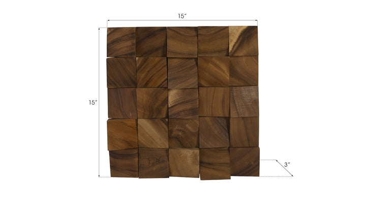 Blocks Wall Tile, Chamcha Wood, Natural - Phillips Collection - AmericanHomeFurniture