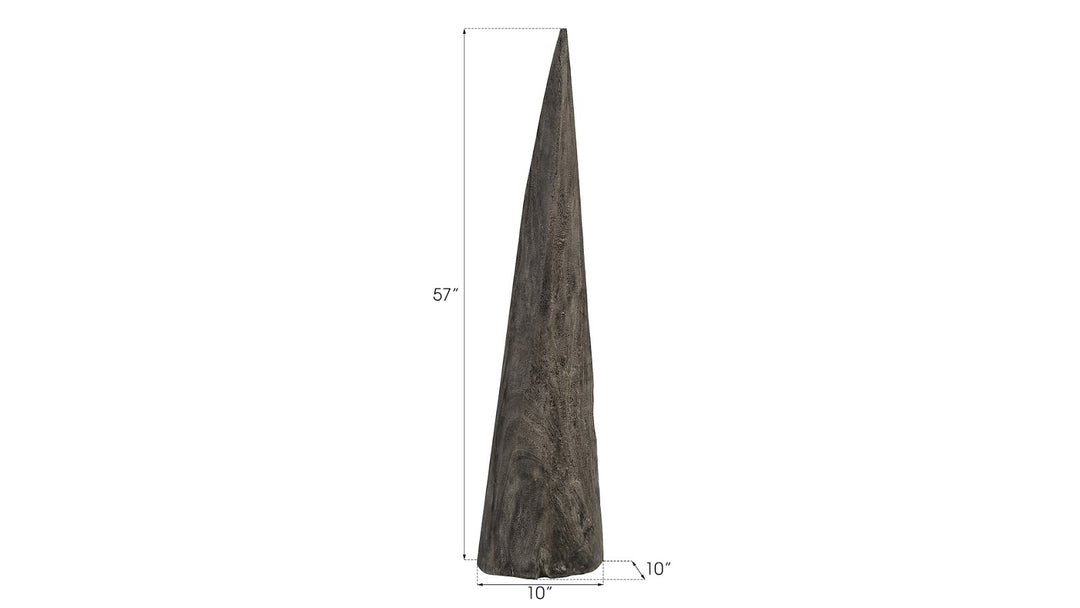 Shark Tooth Sculpture, Large, Gray Stone Finish - Phillips Collection - AmericanHomeFurniture