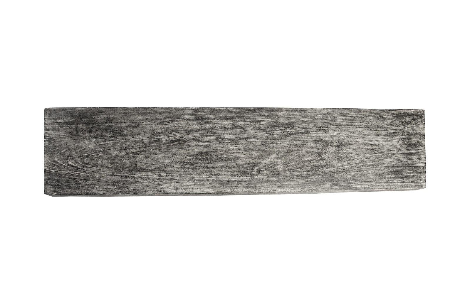 Phillips Collection Origins Straight Edge Console Table, Metal U Legs, Gray Stone Finish CONSOLE TABLES