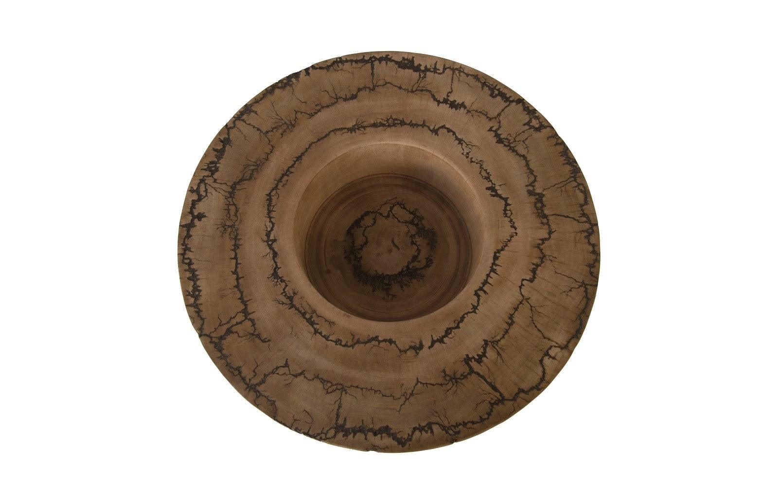 Phillips Collection Lightning Bowl, Mango Wood DECORATIVE TRAYS, PLATES, + BOWLS