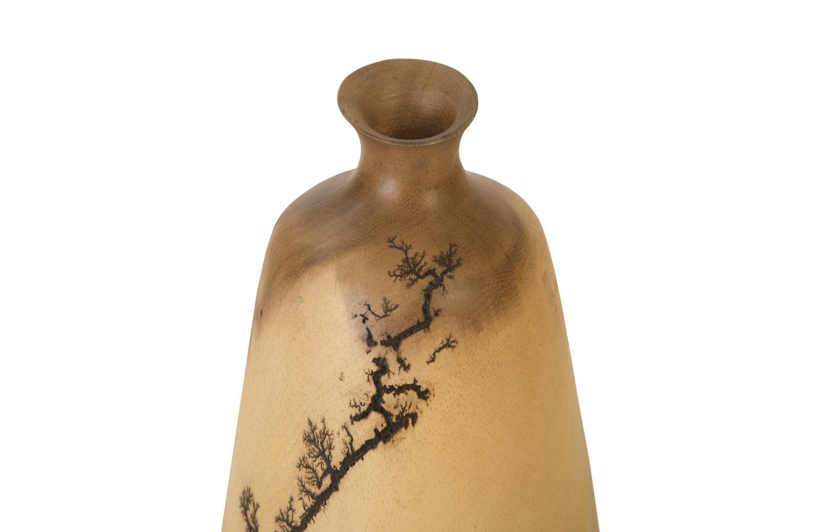 Phillips Collection Lightning Vase, Mango Wood, Tall VASES, JARS, + BOTTLES