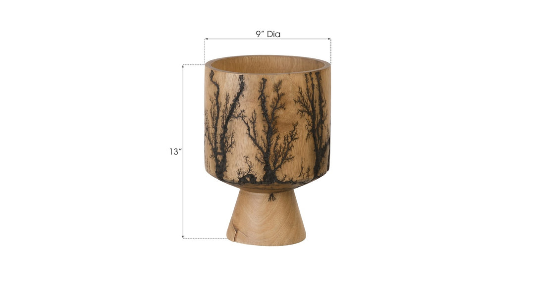 Lightning Vase, Mango Wood, Cup Shape - Phillips Collection - AmericanHomeFurniture