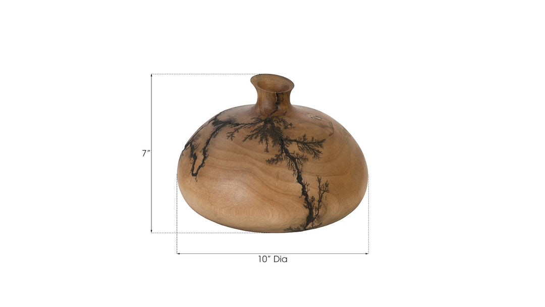 Lightning Vase, Mango Wood, Short - Phillips Collection - AmericanHomeFurniture