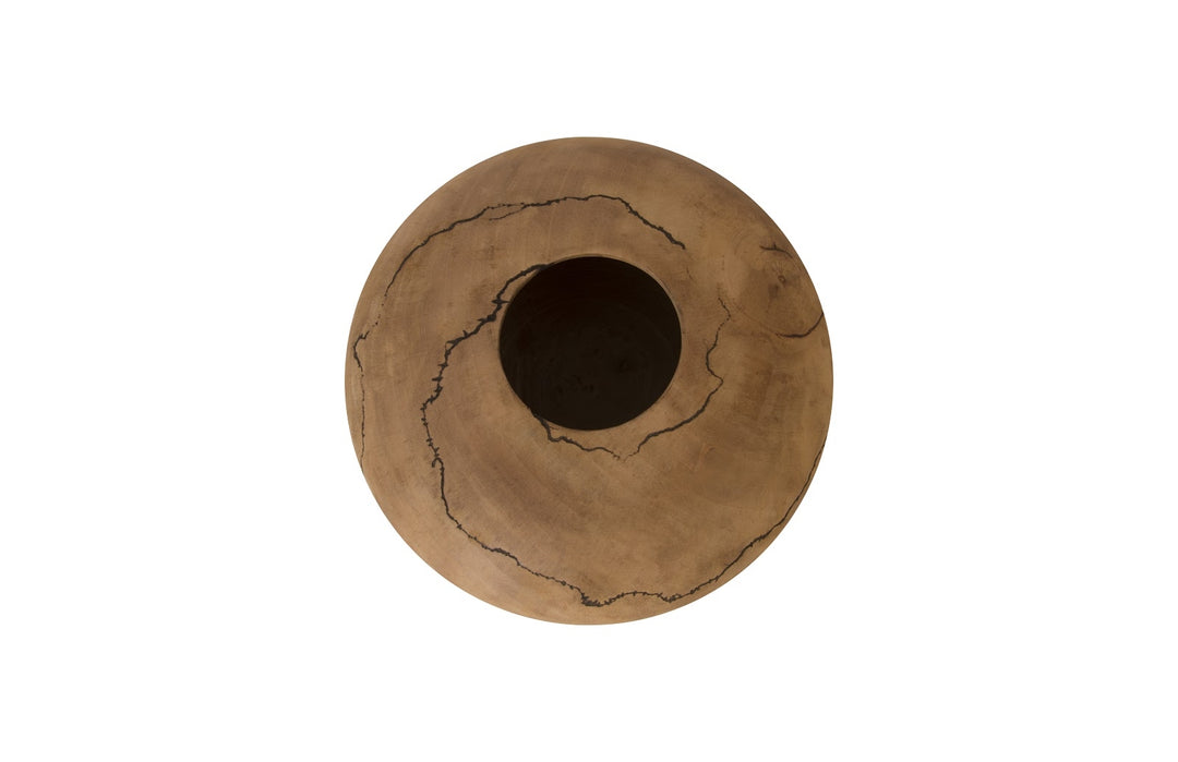 Lightning Vase, Mango Wood, Low 13"-14"Dia - Phillips Collection - AmericanHomeFurniture