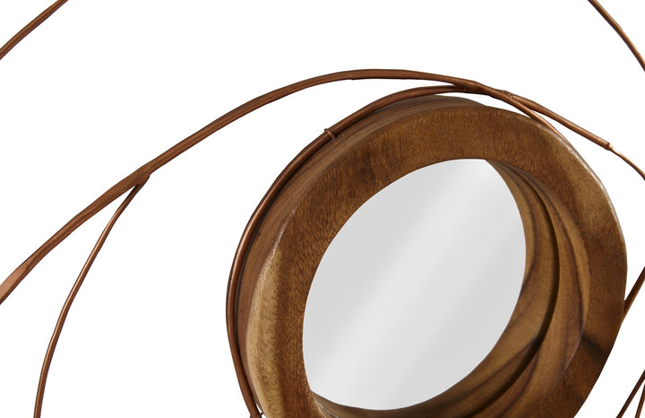 Nest Mirror, Chamcha Wood/Wire, Copper, SM - Phillips Collection - AmericanHomeFurniture