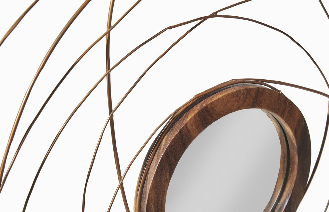 Nest Mirror, Chamcha Wood/Wire, Copper, LG - Phillips Collection - AmericanHomeFurniture