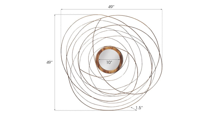 Nest Mirror, Chamcha Wood/Wire, Copper, LG - Phillips Collection - AmericanHomeFurniture