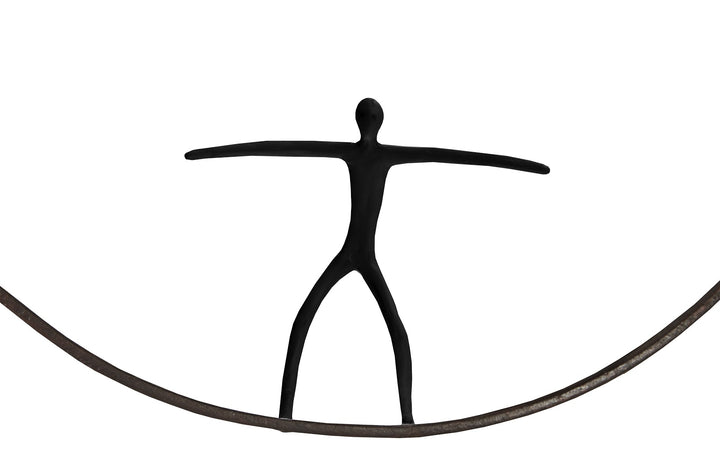 Olympic Figure in Iron Ring, Black, Rust,  Style C - Phillips Collection - AmericanHomeFurniture