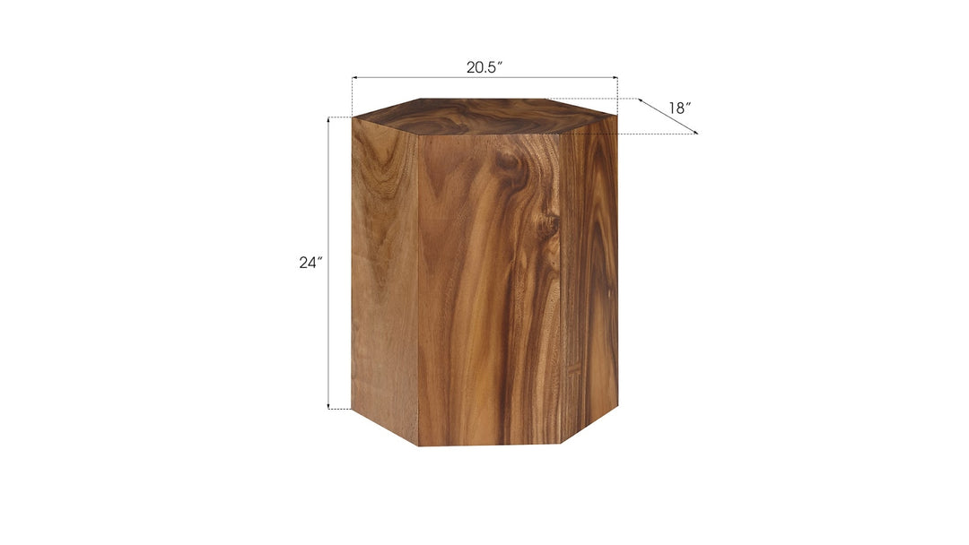 Honeycomb Side Table, Chamcha Wood, LG - Phillips Collection - AmericanHomeFurniture