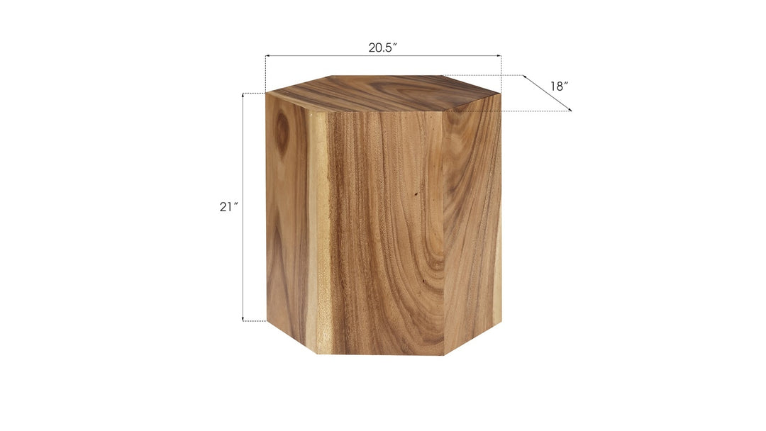 Honeycomb Side Table, Chamcha Wood, MD - Phillips Collection - AmericanHomeFurniture