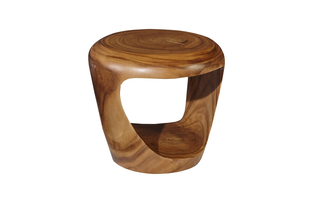 Grotto Wood Stool, Chamcha Wood, Natural - Phillips Collection - AmericanHomeFurniture