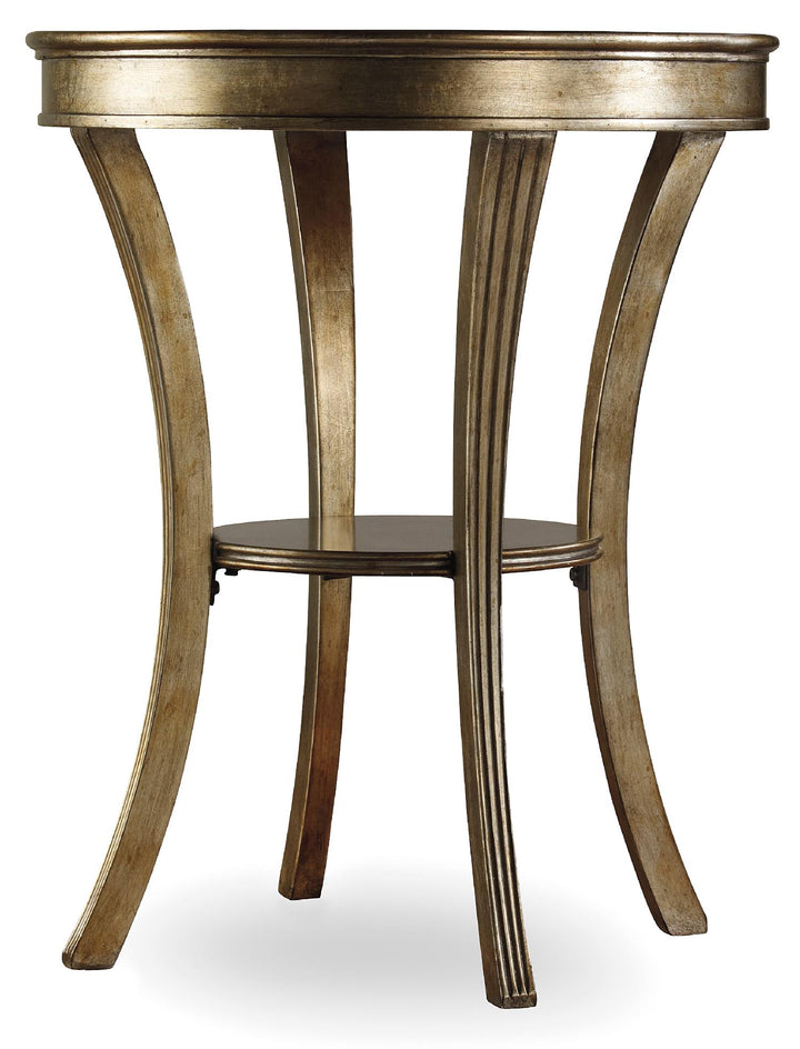 American Home Furniture | Hooker Furniture - Sanctuary Round Mirrored Accent Table - Visage