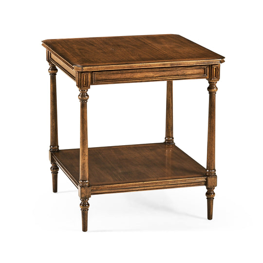 Jonathan Charles Casual Accents Victorian Style Walnut Side Table ACCENT TABLES